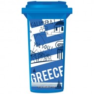 Good Morning Greece Wheelie Bin Sticker Panel